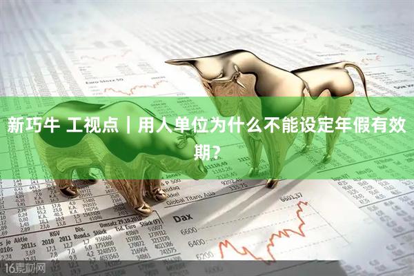 新巧牛 工视点｜用人单位为什么不能设定年假有效期？
